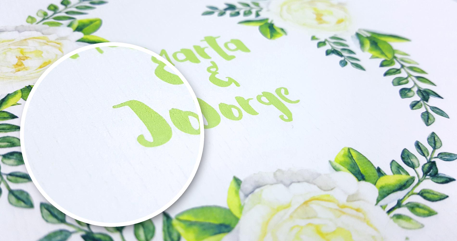 Invitacions de boda con flor vintage en papel verjurado