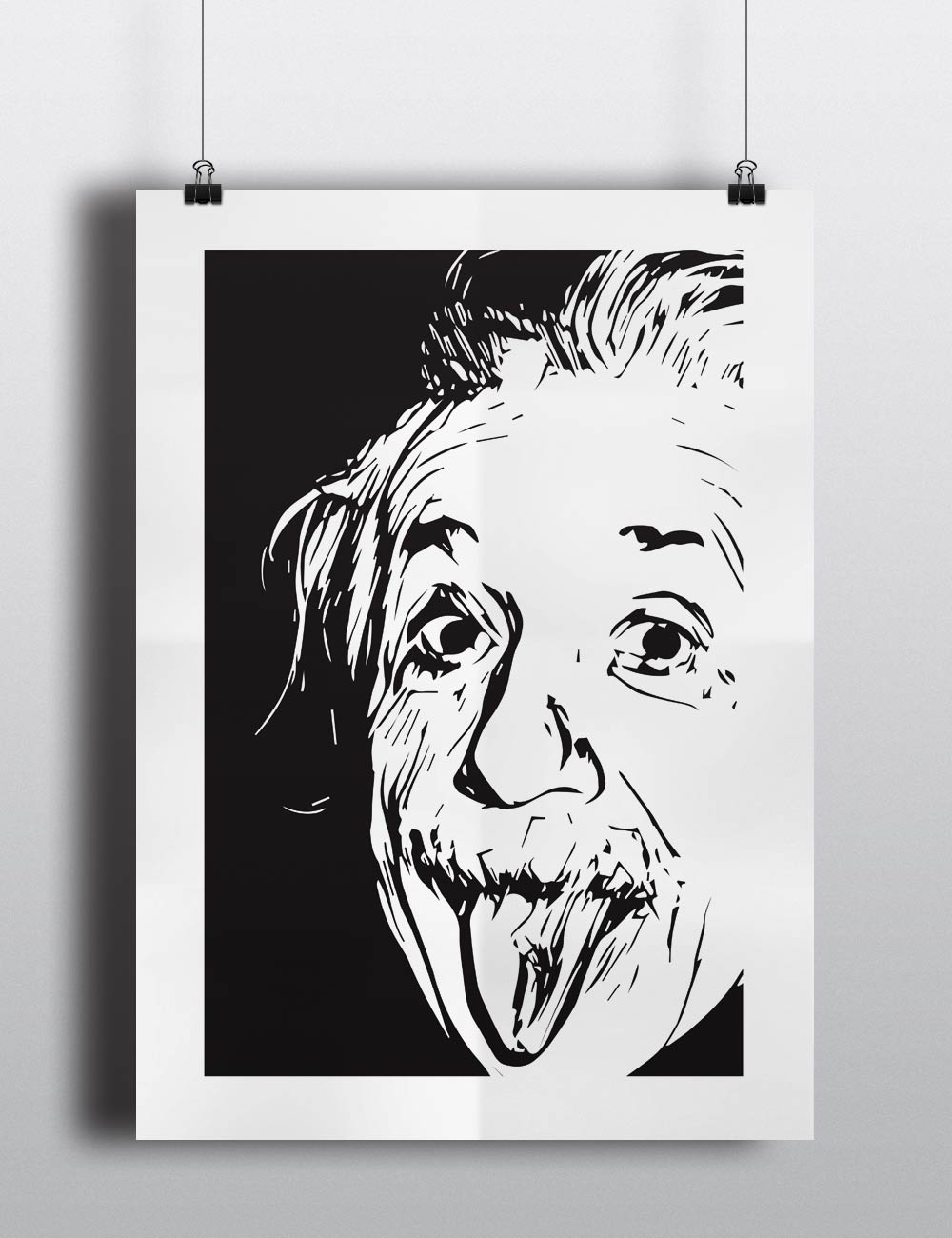Posters decorativos personajes famosos Einstein
